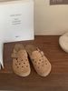 Women's Suede Clogs With Adjustable Strap Fashion Cork Footbed Genuine Leather Mules Outdoof New Slip On Potato Shoes_vogvips.com