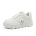 SH312 New 2025 Spring And Autumn Color-Block Women's Platform Shoes, Thick-Soled Leather, Height-Increasing, Simple,_vogvips.com