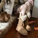 Thick Sole Fur Trim Warm Cotton Shoes Mid-Calf Snow Boots For Women Winter Style_vogvips.com