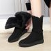 Snow Boots For Women In Winter, Comfortable New Style With Plush And Thick Midsole Boots, Anti Slip And Warm Cotton Shoes That Are Versatile_vogvips.com
