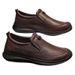 Huili Men's Casual Leather Shoes, 2026 Spring New Trendy Retro Sports Slip-on Shoes, Old Beijing Style Shoes_vogvips.com