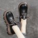 In-stock British-style Thick-soled Lace-up Soft Leather Versatile Casual Loafers 2025 Summer New Women's Shoes_vogvips.com