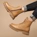 European Warm Series Outdoor Casual High-top Martin For Men, New British Style Thick-soled Work Boots, Genuine Leather Shoes, Cotton Boots_vogvips.com