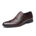 Cost performance Classic Oxfords Leather Formal Pointed Toe Business Office Dress Man Brogue Flats Wedding Party Shoes_vogvips.com