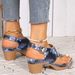 Women's Espadrille Sandals - New Spring/summer Collection, European & American Style, Floral Detail, Back Buckle, Chunky Heel_vogvips.com