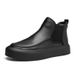 European Warm Series Autumn Winter New Fleece-Lined Genuine Leather Fashion Martin Boots Casual Trendy British Style Men's Shoes_vogvips.com