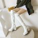 40-48 Large Size Shoes Winter New Women's Round Toe Thick High Heel Over-the-Knee Boots_vogvips.com
