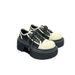 logo 1 Correct Su 7CM Round Canvas SMFK Cross Thick Sole Short Stature Wild Panda Big Toe Derby Shoes_vogvips.com