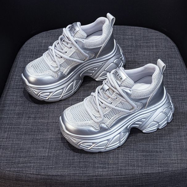 Dad Shoes Women's Thick-soled Inner Height Increase Of 9cm Casual Versatile Feng Shui Diamond Women's Shoes_vogvips.com