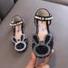 New Girl Princess Cartoon Diamond Small Big Girl Child Single Shoe Dance Performance Shoes Sandals_vogvips.com