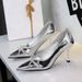 6316-A5 European And American Style Elegant High Heels Pointed Toe Shallow Mouth Bowknot Hollow Patent Leather Stiletto_vogvips.com
