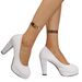 2025 Autumn New Round-Toe Shallow-Heel Chunky-Heel Elegant Shiny Leather High-Heel Pumps, Direct Sale From Manufacturer,_vogvips.com