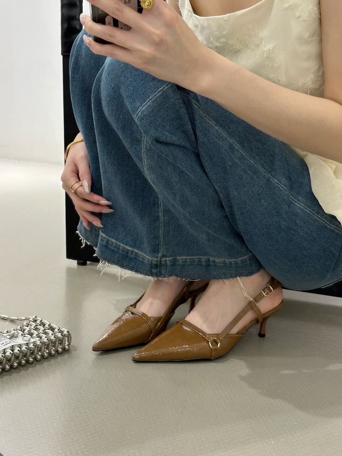 2026 Summer New Arrival: Unique Design Trendy Pointed-Toe Shallow Backless Stiletto High Heels Versatile Closed-Toe_vogvips.com