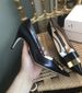 New Apricot High Heels Stiletto Black Professional Shoes Light Mouth Pointed Women S Single_vogvips.com