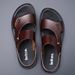 Leather Sandals For Men In Summer 2025, New Non Slip Soft Sole, Cool And Breathable Slippers, Large Size Casual Outdoor_vogvips.com