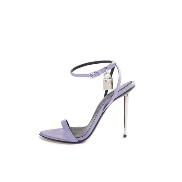 Women's Shoes Fashion Catwalk One Line Buckle Sexy Sandals Women's Shoes High Heels Stilettos Shiny Elegant_vogvips.com