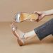 High-quality Gold Flat For Women, 2025 New Summer Style, One-strap Shoes, Cross-border Wholesale Women's Sandals_vogvips.com