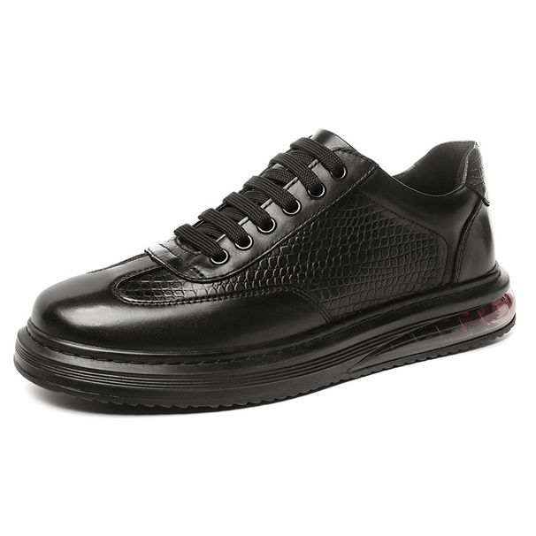 Flat Baseplate Shoes Shoes Men's Shoes Two Irst Layer Cowhide Air Cushion Board Shoes Men's Casual Shoes Men's Tide_vogvips.com