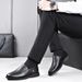 Men's Casual Loafers - Soft Sole & Upper Round Toe Slip-On Shoes For Business & Daily Wear, Light Luxury Style Slip On Shoes Single Shoes_vogvips.com