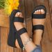 Women's Sandals - New Summer Korean Style Fashion Crossover Strap Platform Sandals_vogvips.com