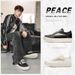 Style Niche High Street Fashion Brand Men's Shoes Trendy Sports Leather Versatile Casual Sneakers Men X163_vogvips.com