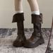Black Two-Way Long For Petite Women Thick-Soled Martin 2025 New Winter Thin Fleece Over-the-Knee Riding Boots_vogvips.com