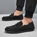 Bean Autumn New Matte Leather Men's Casual Soft Sole Father Style Comfortable One Foot Le Fu Shoes_vogvips.com