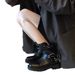 Cowboy Metal Buckle Ankle Boots 2023 Women's New Spring Summer Genuine Leather Mid Heel Slip-On Trend_vogvips.com