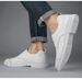 Men's Shoe Pattern Casual Leather Shoes Men's Leather Hole Shoes Lace-up Mesh Soft Sole Driving_vogvips.com