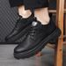 New Leather Spring Men's Shoes High-top Men's Heightening Tooling Martin Boots_vogvips.com