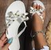 New Rivet Bowknot Craft Flip-Flops Summer Warren Outdoor Beach Sandals Women Jelly Crystal_vogvips.com