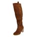 Sagit Women Fashion Casual Vintage Retro Long Knee-High Cowboy Boots Square Heel Shoes_vogvips.com