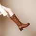 2024 Summer Belt Buckle Chunky Heel Martin Over-the-Knee Long British Style Women's Boots 41-43 Plus Size_vogvips.com