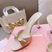 Rhinestone Strap For Women, Summer 2026 New European And American Style, High-heeled Shoes With Thin Heels, Round Toe,_vogvips.com