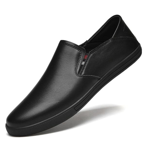 Autumn Luxury Brand White Loafers Overfoot Men Genuine Leather Shoes Comfortable Breathable Casual Shoes Fashion Moccasin Shoes_vogvips.com