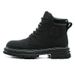 European Warm Series Martin Autumn Winter High-top Motorcycle Leather Outdoor Work Men's Yellow Boots_vogvips.com