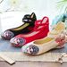 Traditional Chinese Peking Opera Facial Makeup, Dancer Embroidery, Embroidered Oxford Slope Heels, Soft Sole Cloth Shoes_vogvips.com