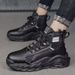 Men's Casual Boots High Top Retro Work Boots With Thick Sole Waterproof Outdoor Hiking Desert Combat Boots Outdoor Mountaineering Desert Combat Boots_vogvips.com