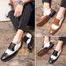 Euro Step Trendy Business Large Size Summer Korean Casual Men's Leather Youth British Style Brogue Shoes_vogvips.com