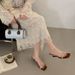 Vintage Summer Narrow Band Women Slippers Fashion Open Toe Wedges Heel Slide Ladies Casual Slip On Daily Wear Dress Sandalias_vogvips.com