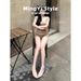 Nude Pointed Toe Flat Mary Jane Shoes Lambskin New Style Women's Comfortable Shallow Mouth Footwear_vogvips.com