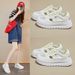 Little White Shoes Female Students Hollow Breathable Thick-soled Heightening Shoes Casual Board Shoes_vogvips.com
