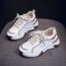 Women's Dad Sneakers 2025 Spring New Breathable Korean Style Versatile Thick Sole Height Increasing Casual Sports Shoes_vogvips.com