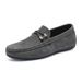 Spring 2025 New Lazy Soft Sole One Step Padded Doudou For Men's Driving Casual Leather Shoes_vogvips.com