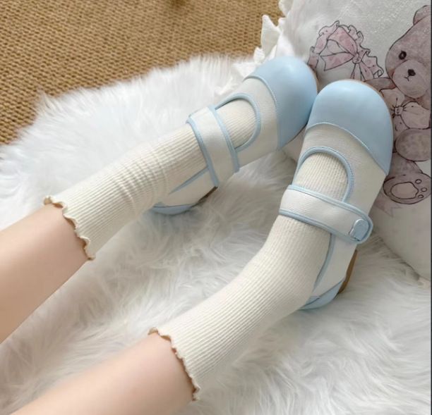 Mary Jane Women's Shoes Cute Japanese Round Head Flat-soled Single Shoes Lo Shoes Jk Uniform Single Shoes_vogvips.com