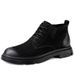 Top Martin Boots Men's Shoes Medium Tube Tooling Boots Velvet Warm Polish High-top Leather Boots Men_vogvips.com