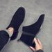Thick-soled Tooling Boots Men's Retro Leather Outdoor Locomotive Boots Heightening Zipper Leather Martin Boots Men's Short Boots_vogvips.com