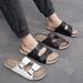 Men's Cool Slippers For Summer Wear, Fashionable Casual, Thick Soled And Non Slip New Style Slippers, Outdoor Beach_vogvips.com