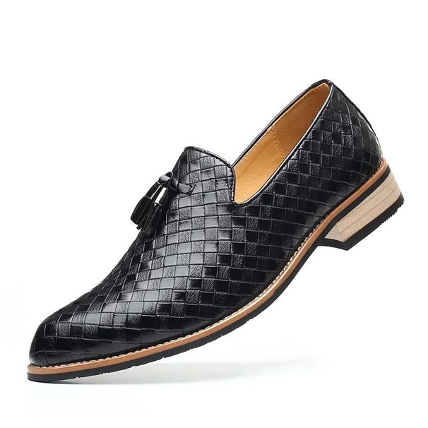 Men Luxury Casual Shoes Autumn Leather Loafers Office Dress Shoes Men Driving Moccasins Comfortable Slip On Party Fashion Shoes_vogvips.com