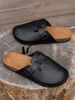 Men's Toe-Toe Slippers Waterproof Non-Slip Thick-Soled Wear-Resistant Home Outdoor Slip-On Casual Sandals_vogvips.com